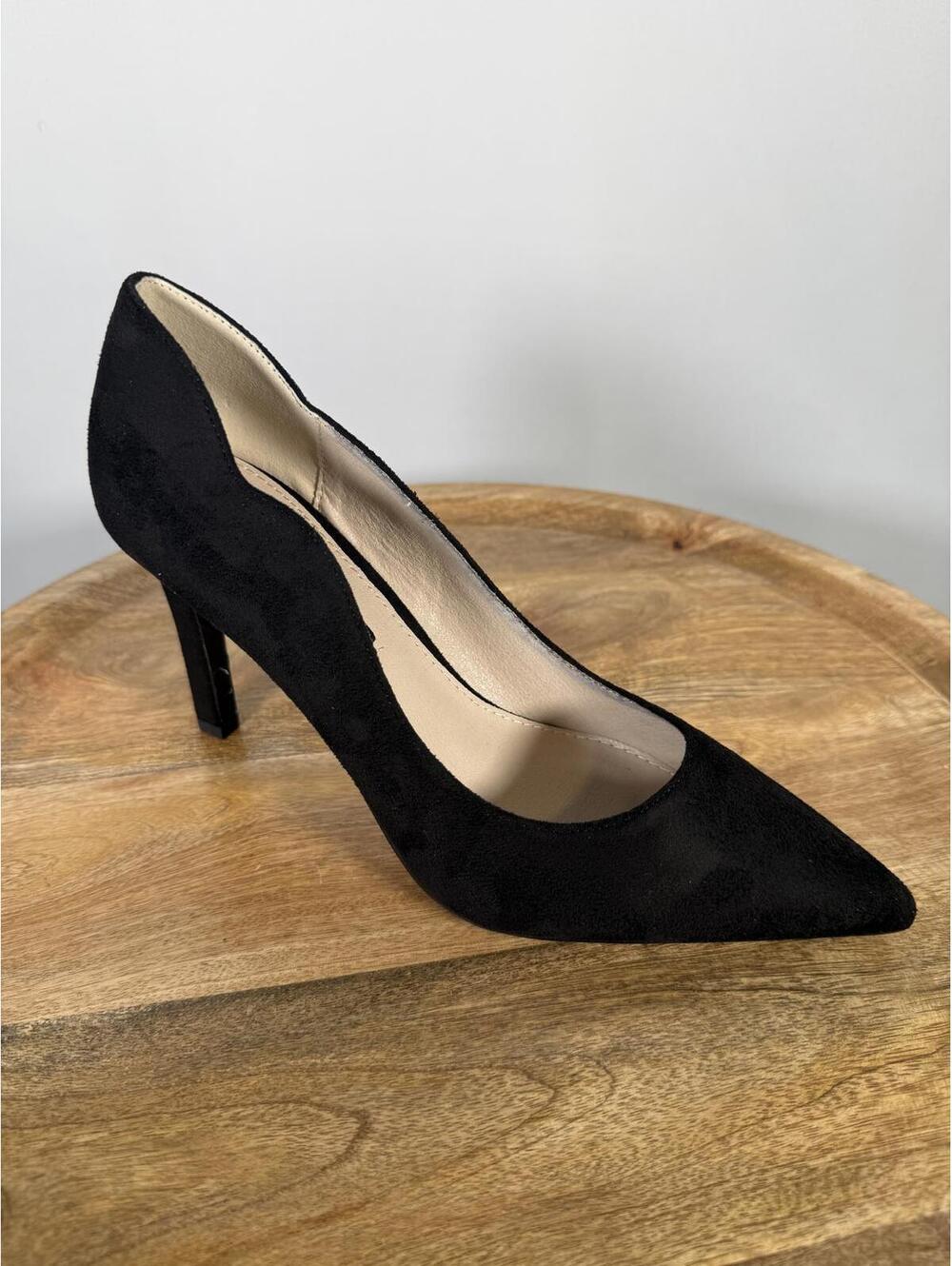 French Connection Black Suede Pointed Toe Pumps Heels Women's US Size 8.5 NWB - Picture 6 of 12